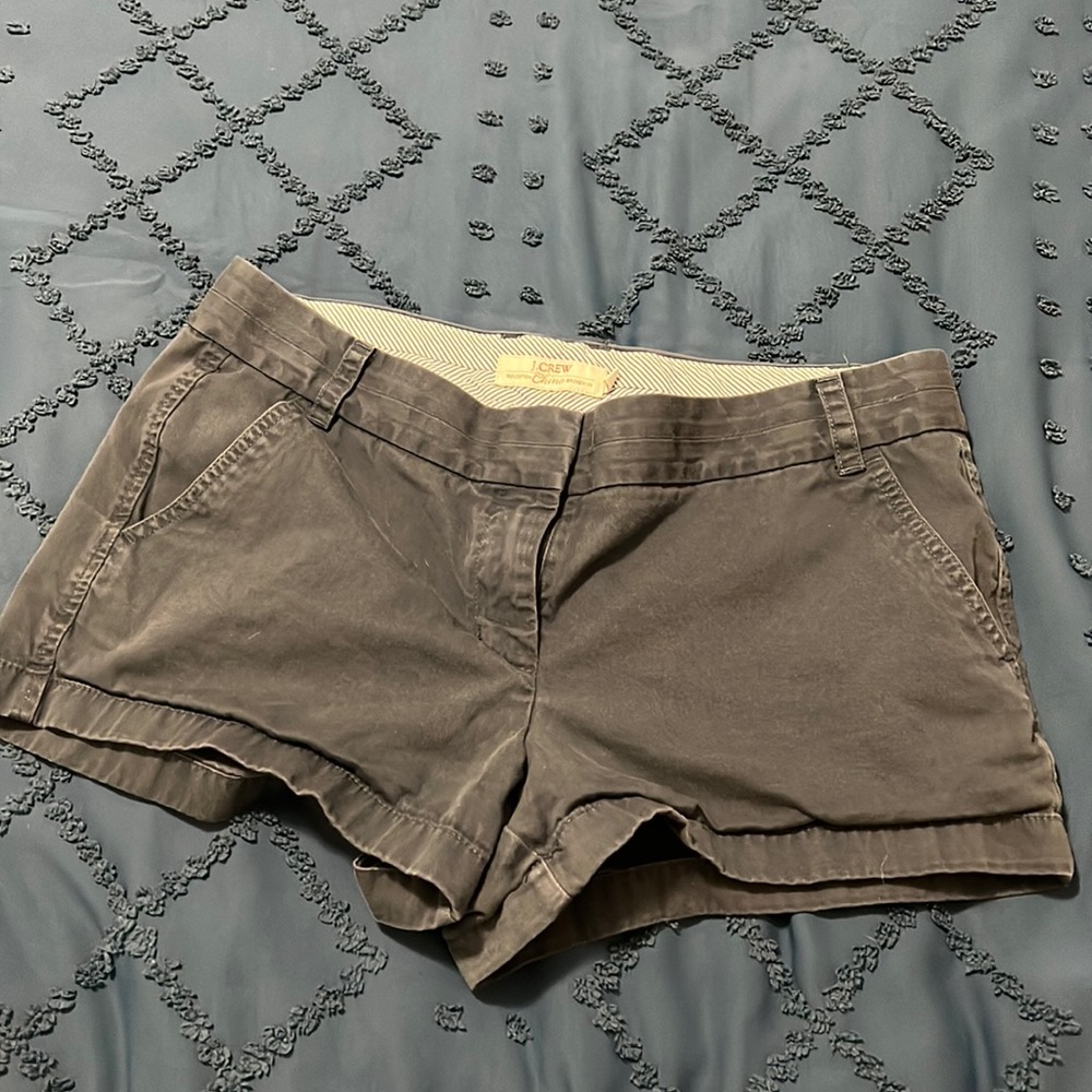J Crew Chino Shorts, washed navy, size 12